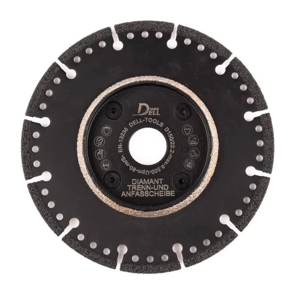 Diamanttrenn/Anfasscheibe Dell-tools  115mm-180mm. Keramik, PVC