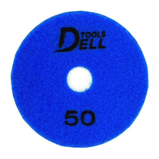 Diamond milling disc Velcro d100 dry Dell-tools #50 granite, concrete, screed