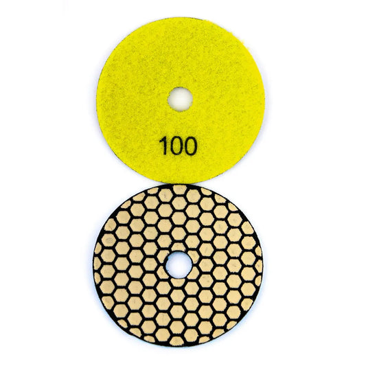 Diamond polishing disc dry Dell-tools HEX #100. Porcelain stoneware