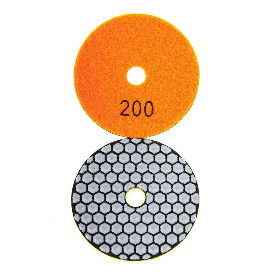 Disque de polissage diamant à sec Dell-tools HEX #200. Grès cérame